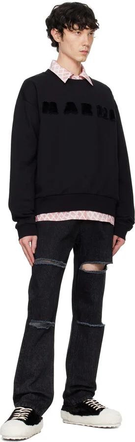 Marni Black & White Teddy Tennis Sneakers - Image 5