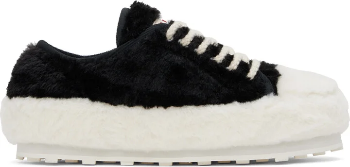 Marni Black & White Teddy Tennis Sneakers
