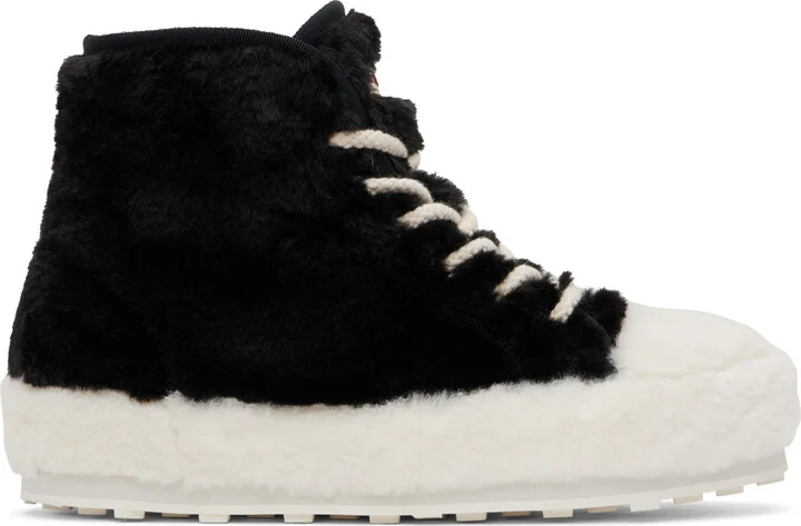 Marni Black & White Teddy Tennis Sneakers