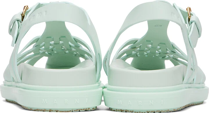 Marni Blue Fisherman Fussbett Sandals - Image 2