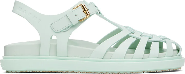 Marni Blue Fisherman Fussbett Sandals