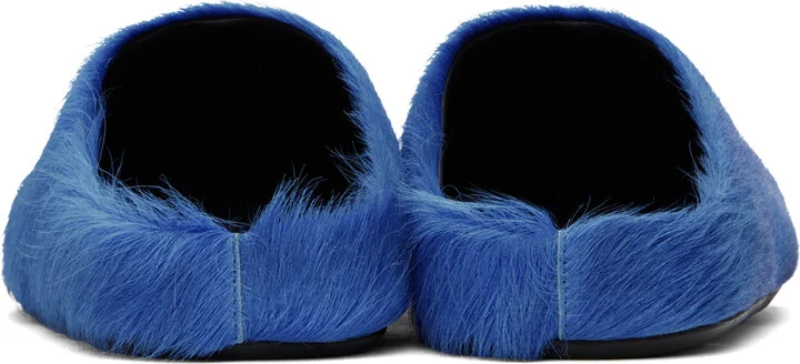 Marni Blue Fussbett Sabot Loafers - Image 2