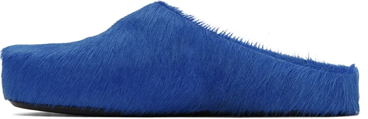 Marni Blue Fussbett Sabot Loafers - Image 3