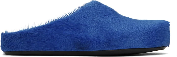 Marni Blue Fussbett Sabot Loafers