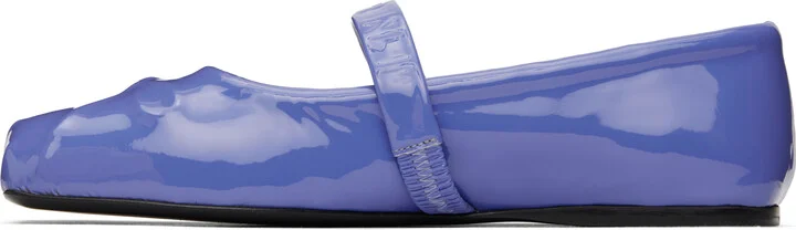 Marni Blue Little Bow Ballerina Flats - Image 3