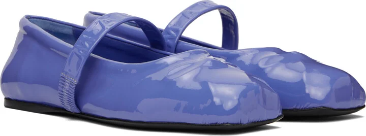 Marni Blue Little Bow Ballerina Flats - Image 4