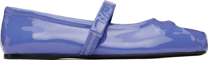 Marni Blue Little Bow Ballerina Flats