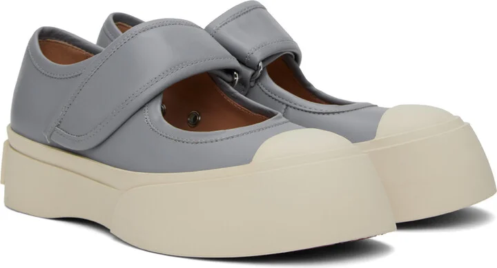 Marni Blue Pablo Mary Jane Ballerina Flats - Image 4