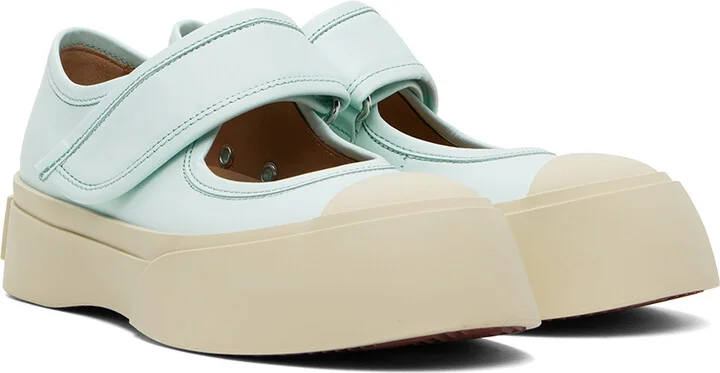 Marni Blue Pablo Mary Jane Ballerina Flats - Image 4