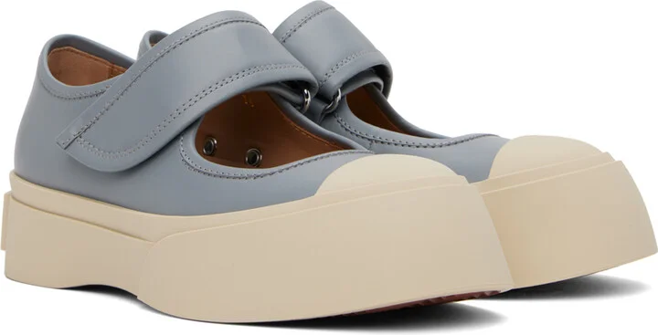 Marni Blue Pablo Mary Jane Ballerina Flats - Image 4