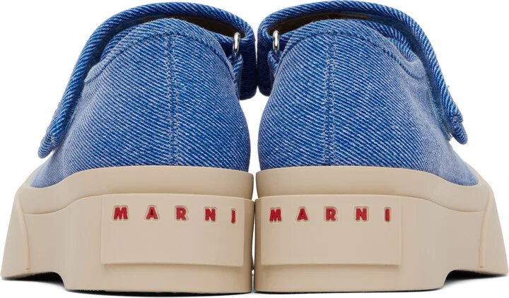 Marni Blue Pablo Mary Jane Ballerina Flats - Image 2