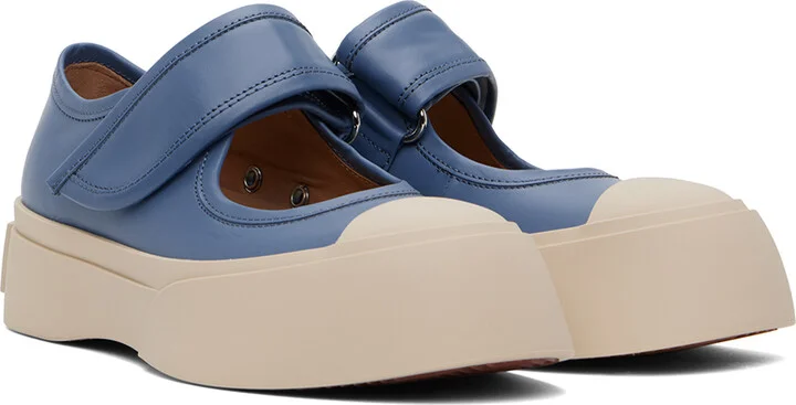 Marni Blue Pablo Mary Jane Sneakers - Image 4