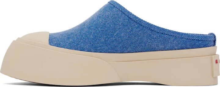 Marni Blue Pablo Sabot Slip-on Loafers - Image 3
