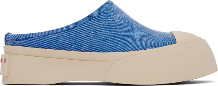 Marni Blue Pablo Sabot Slip-on Loafers