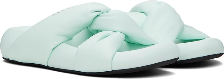 Marni Blue Tie Sandals - Image 4
