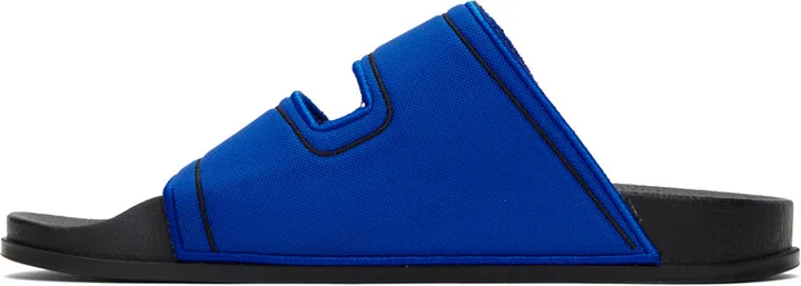 Marni Blue Trompe L'œil Slides - Image 3