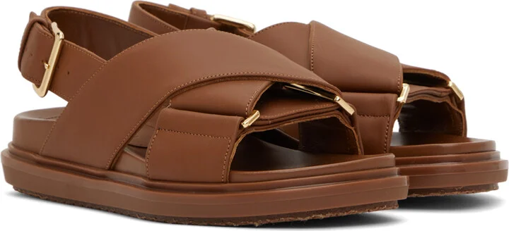 Marni Brown Fussbett Sandals - Image 4
