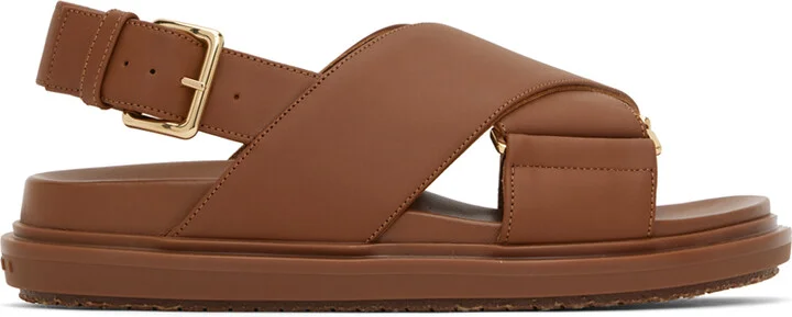Marni Brown Fussbett Sandals