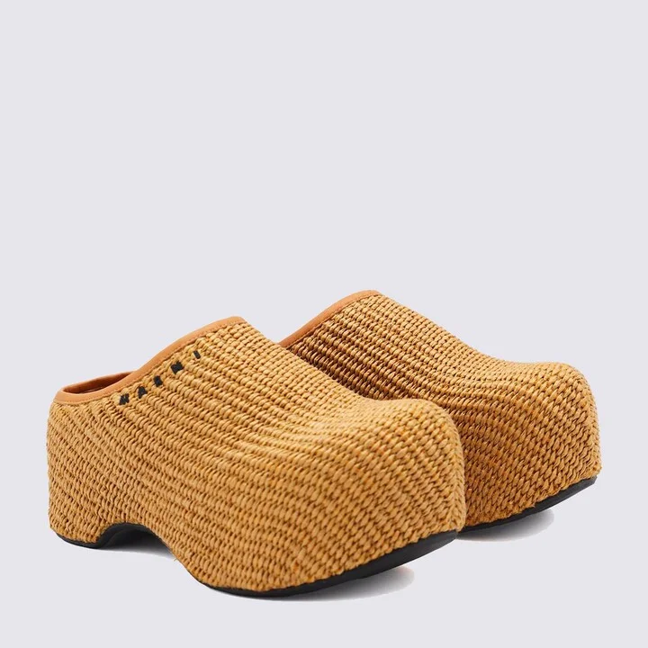 Marni Brown Leather Sandals - Image 3
