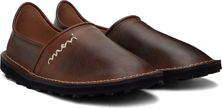 Marni Brown 'Marni' Symbol Loafers - Image 4