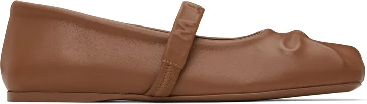 Marni Brown Mary Jane Ballerina Flats