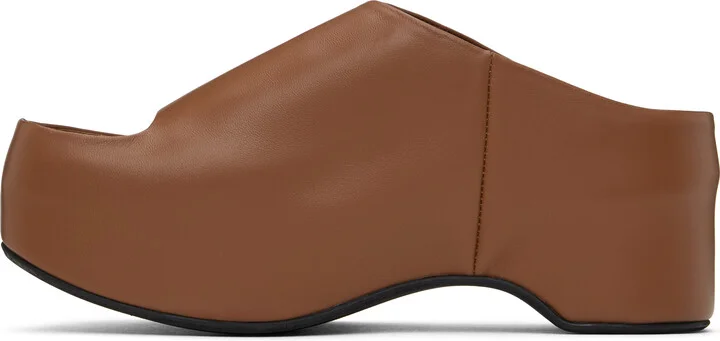 Marni Brown Platform Heeled Sandals - Image 3