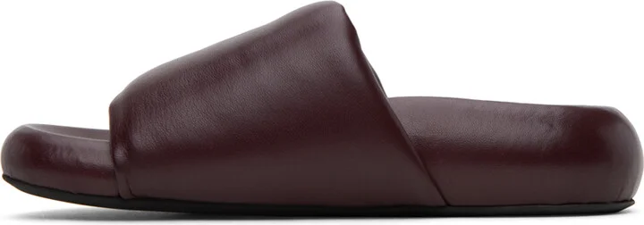 Marni Burgundy Pouf Sandals - Image 3