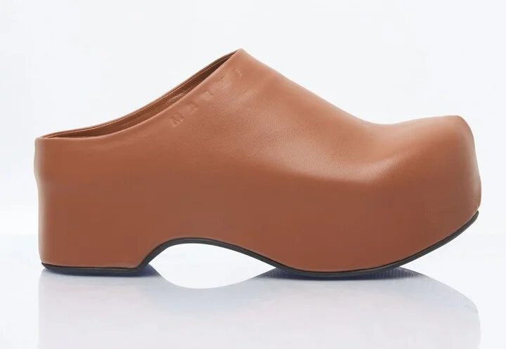 Marni Chunky Sabot Clogs - Woman Slip Ons Brown Eu - 36