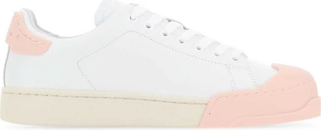 Marni Contrast Panelled Lace-Up Sneakers