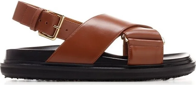 Marni Criss-Cross Fussbett Sandals
