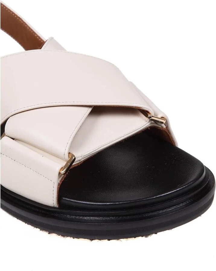 Marni Crossed Leather Sandal - Image 5