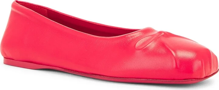Marni Dancer Ballet Flat in Red - Image 2