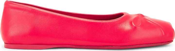 Marni Dancer Ballet Flat in Red