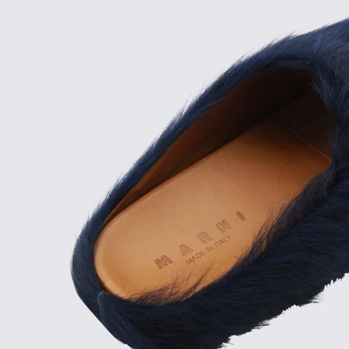 Marni Eclipse Leather Fussbett Flats - Image 4