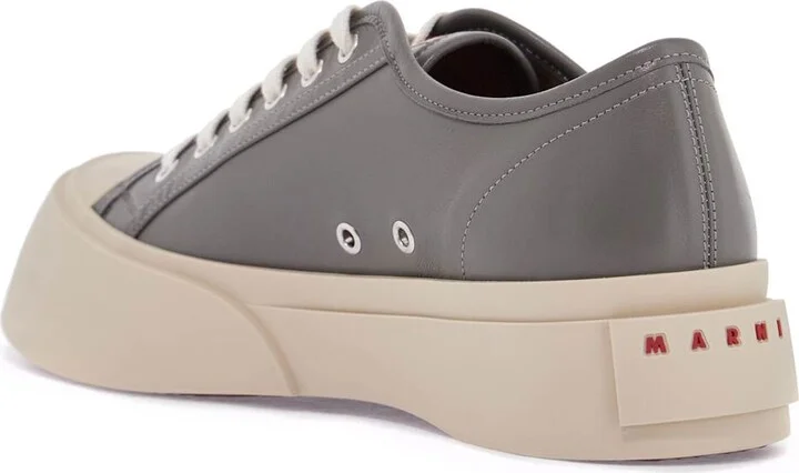 MARNI elegant gray calfskin men's sneakers - Image 2