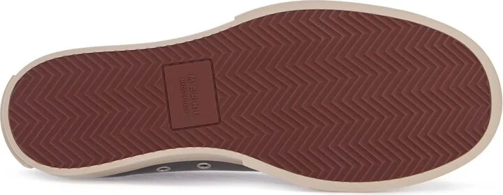 MARNI elegant gray calfskin men's sneakers - Image 5