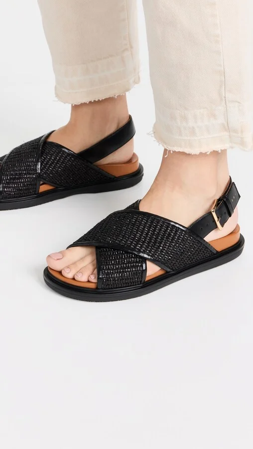Marni Fussbett Crisscross Sandals - Image 3