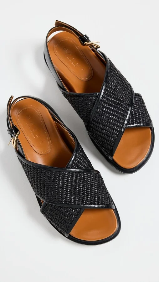 Marni Fussbett Crisscross Sandals - Image 5