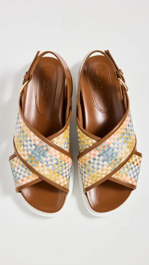 Marni Fussbett Crisscross Sandals - Image 4