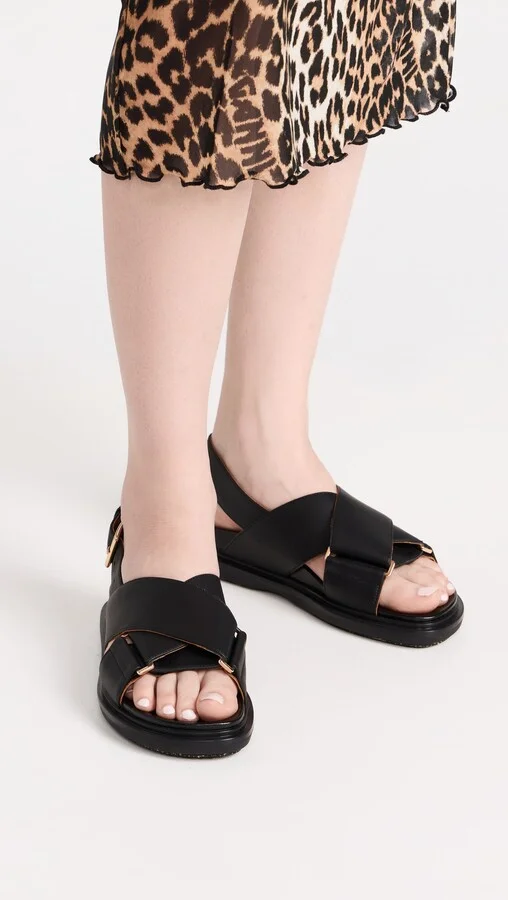 Marni Fussbett Crisscross Sandals - Image 4
