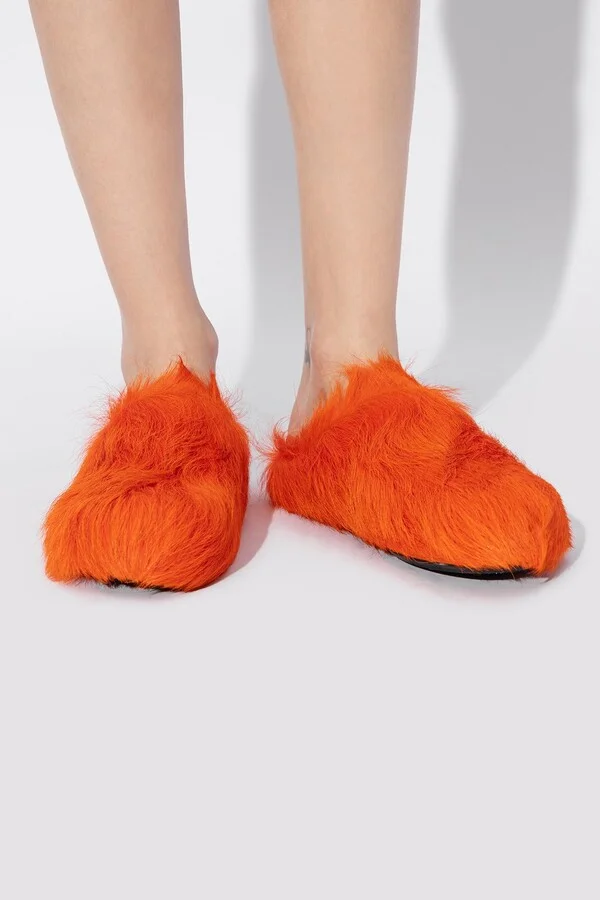 Marni 'fussbett' Fur Slides - Image 2