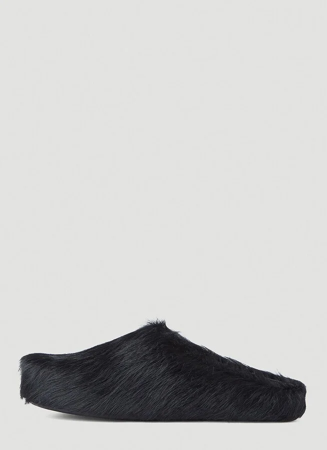 Marni Fussbett Long Haired Mules - Man Mules Black Eu - 42 - Image 3