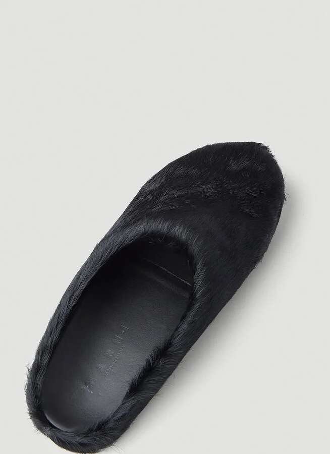 Marni Fussbett Long Haired Mules - Man Mules Black Eu - 42 - Image 5