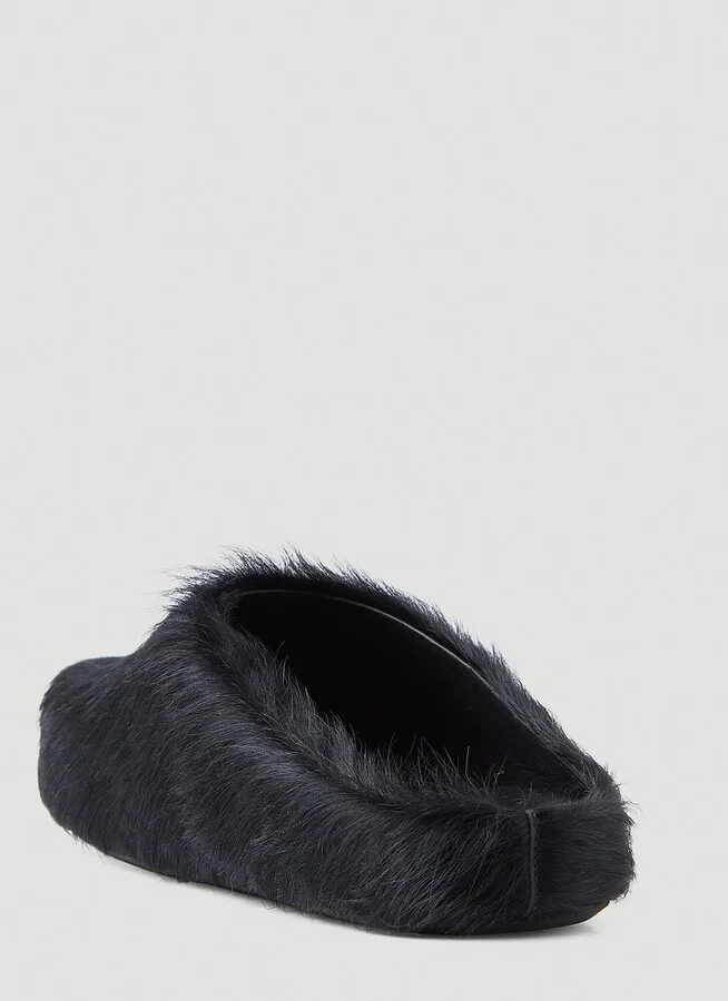 Marni Fussbett Long Haired Mules - Man Mules Black Eu - 42 - Image 6