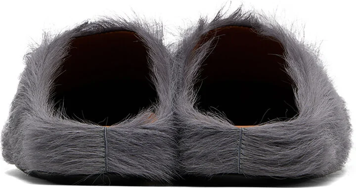 Marni Gray Fussbett Sabot Loafers - Image 2