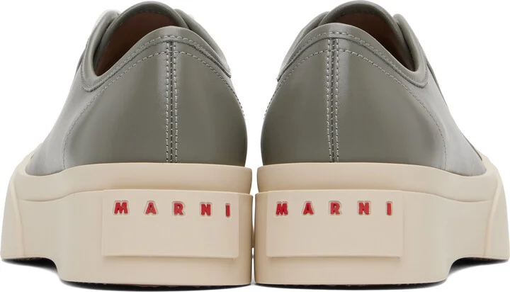 Marni Gray Nappa Leather Pablo Sneakers - Image 2