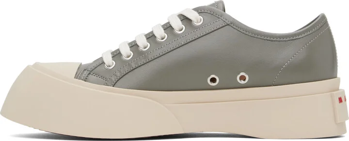 Marni Gray Nappa Leather Pablo Sneakers - Image 3