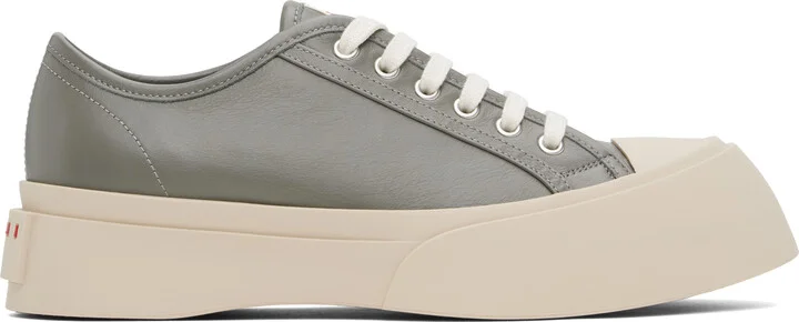 Marni Gray Nappa Leather Pablo Sneakers