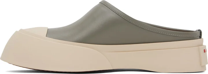 Marni Gray Pablo Sabot Slip-on Loafers - Image 3