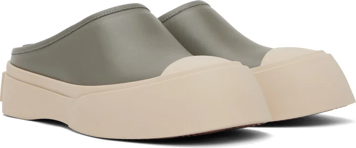 Marni Gray Pablo Sabot Slip-on Loafers - Image 4